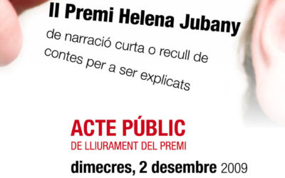 2 de desembre de 2009: lliurament del II Premi Helena Jubany