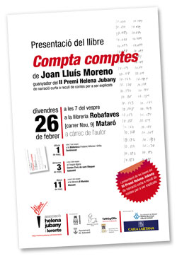 Actes de presentació de "Compta comptes", de Joan-Lluís Moreno i Cuenca
