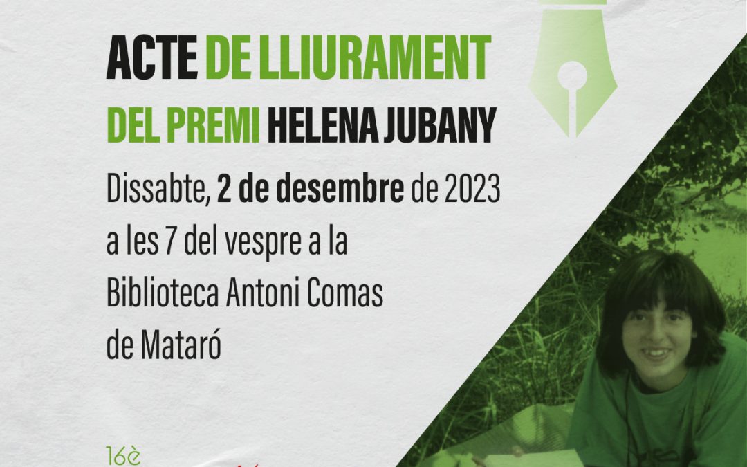 Acte de lliurament del XVIè Premi Helena Jubany