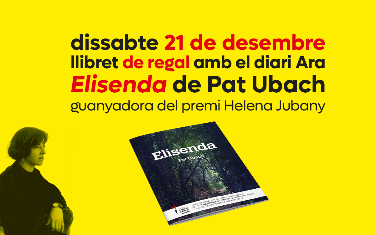 Dissabte 21 de desembre, “Elisenda” amb el diari Ara
