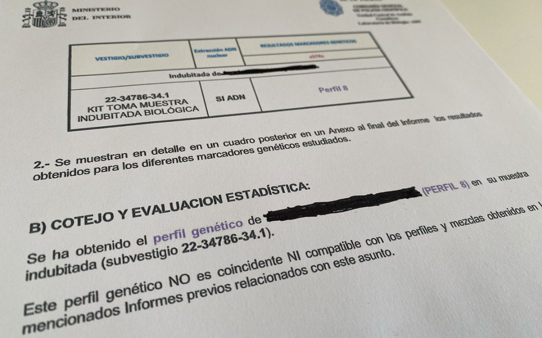 L’ADN d’AE no coincideix amb les restes trobades al jersei de l’Helena