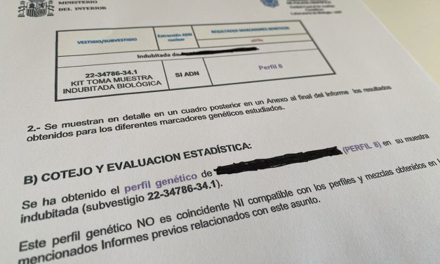 L’ADN d’AE no coincideix amb les restes trobades al jersei de l’Helena